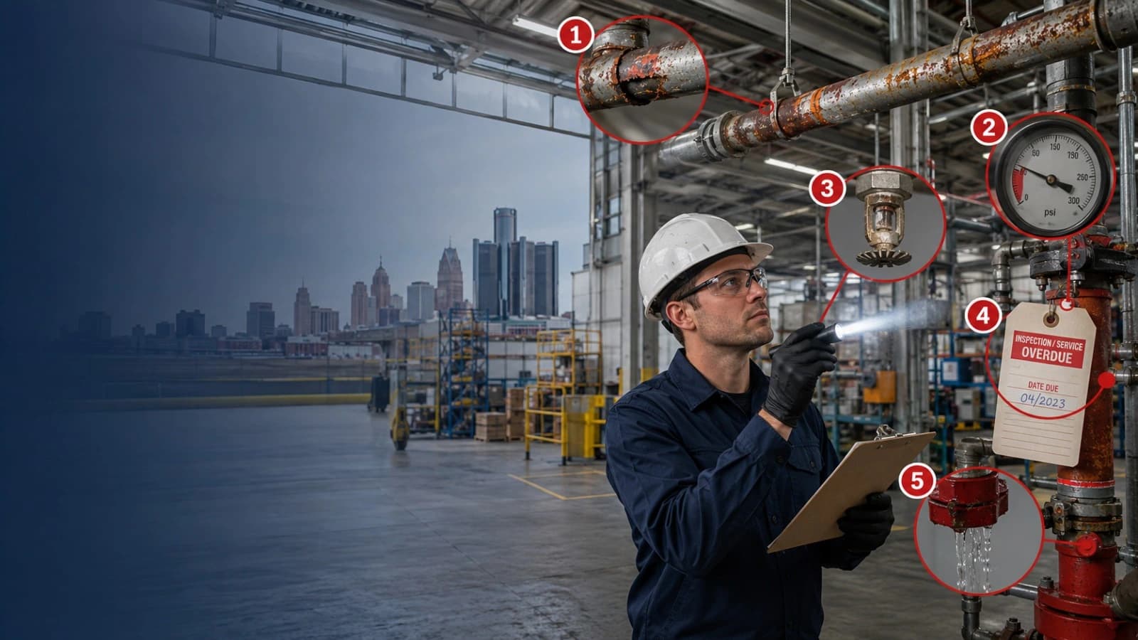 Industrial Fire Suppression System Service in Detroit, MI
