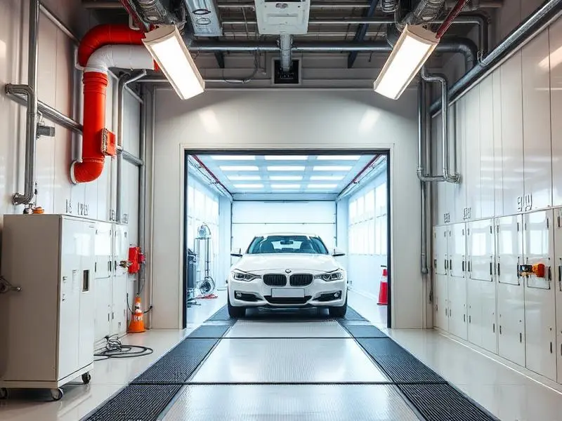 Industrial dry chemical fire suppression system in Detroit manufacturing plant